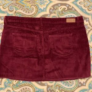 U.S. Polo burgundy corduroy mini skirt—NWOT